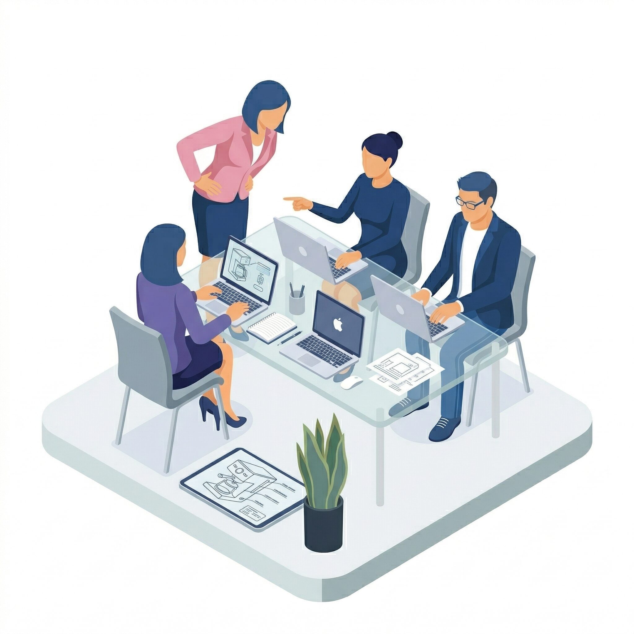 新規事業の打ち合わせ